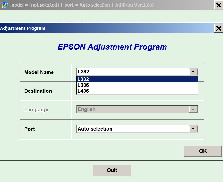 Epson l382 resetter free download